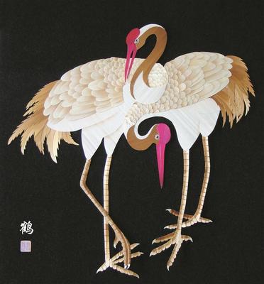 巧手生花 麦秸成画