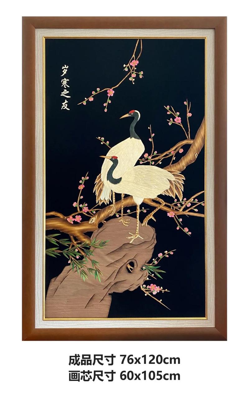 非遗麦秆画,#纯手工打造 #感受国画的意境之美 #家居挂画