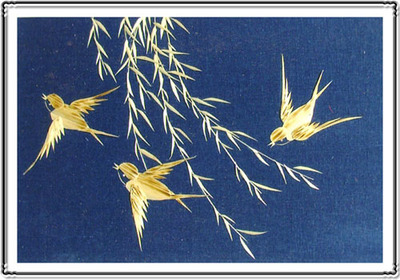 麦秸画精品欣赏,化腐朽为神奇!